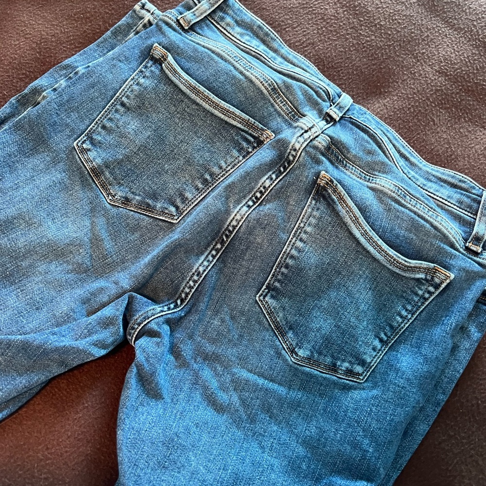 Silver skinny jeans